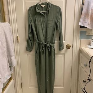 Green Fashionable Painters Jumpsuit